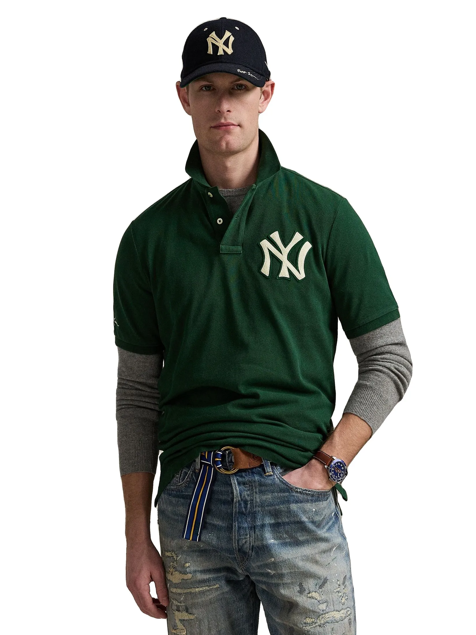 POLO RALPH LAUREN Ralph Lauren x MLB Polo Men MNPOKNI1N823479 Green