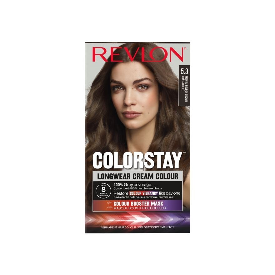 Revlon Cream Colour Colorstay Longwear No.5.3 Medium Golden Brown - 5.3 Medium Golden Brown