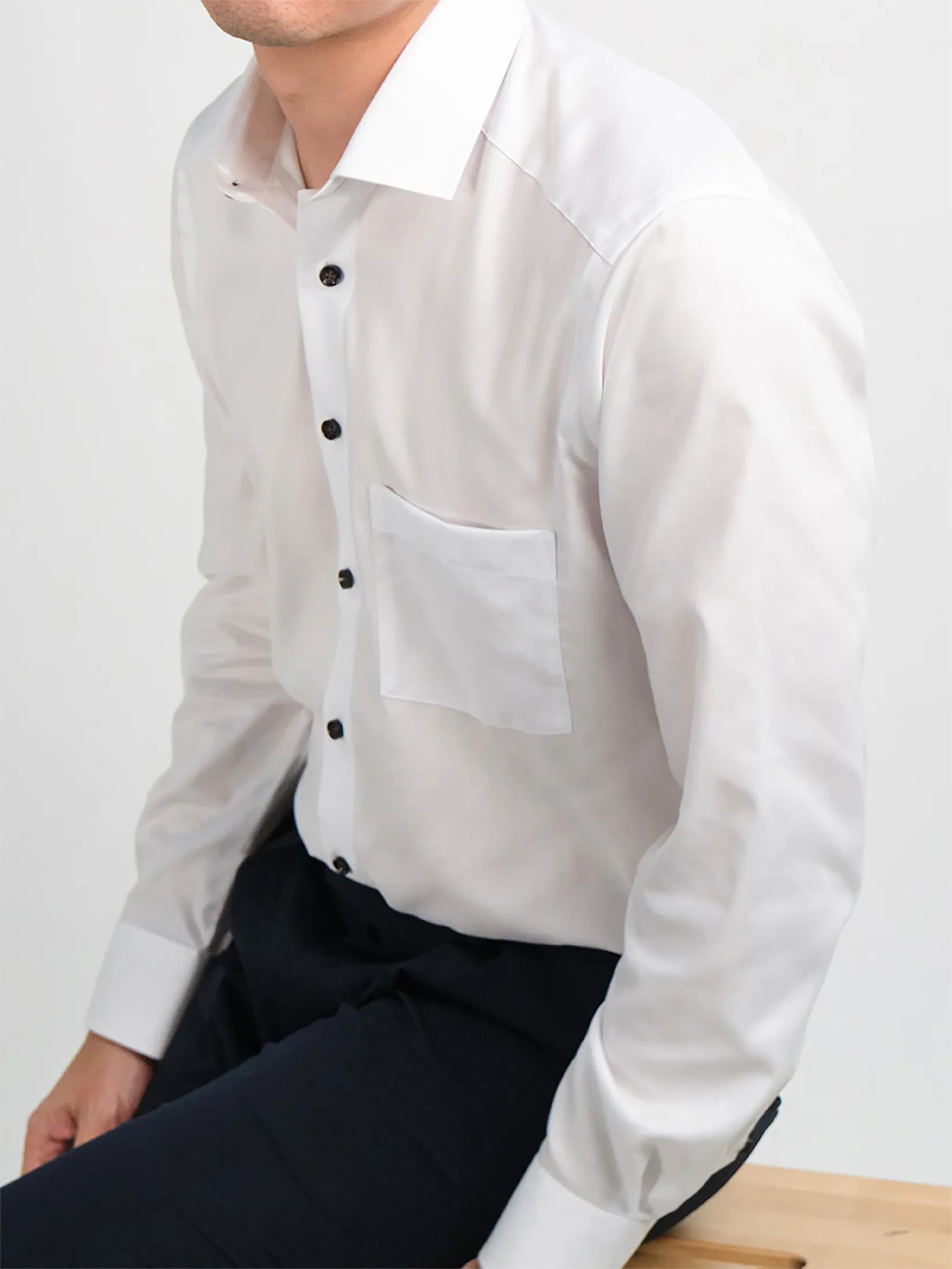 OLYMP MEN SHIRT LONG SLEEVES BUSINESS SHIRT MODERN FIT EASY IRON WHITE