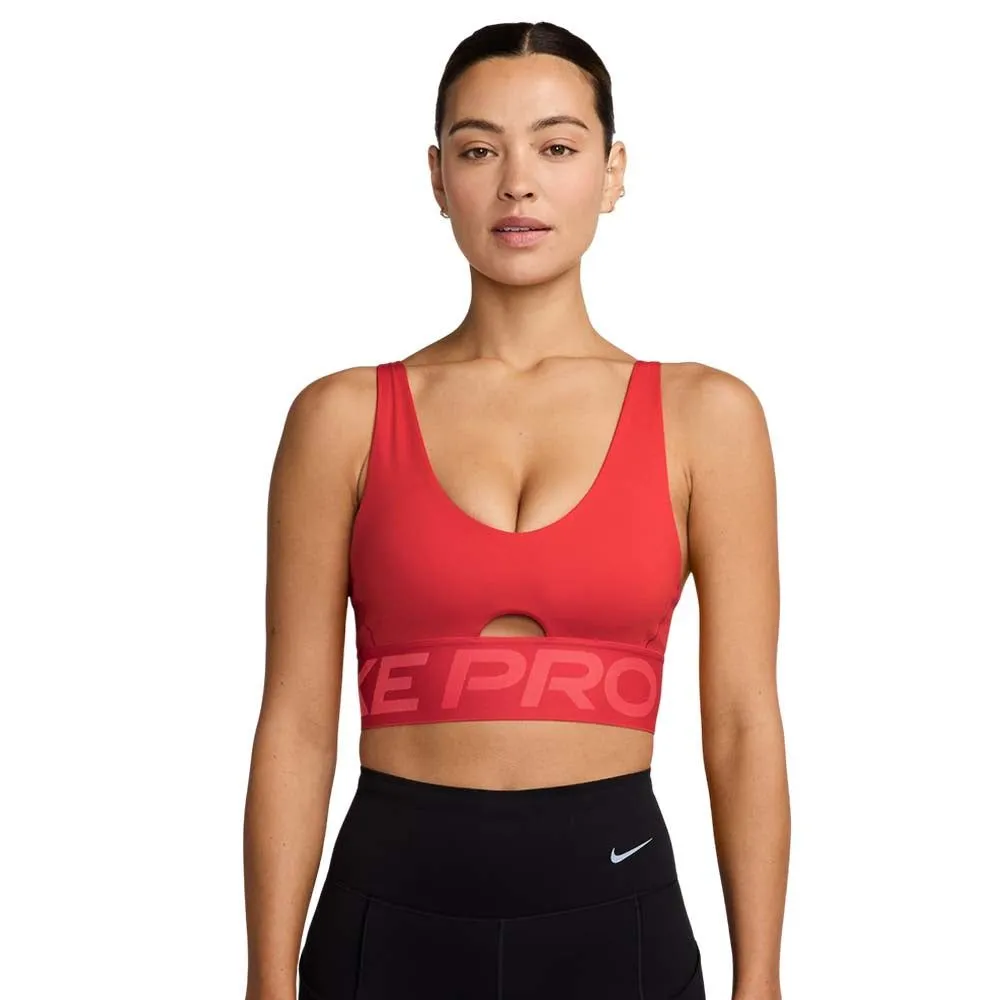 NIKE Pro Indy Plunge Women Sports Bra Red - NI083AP728ENTH