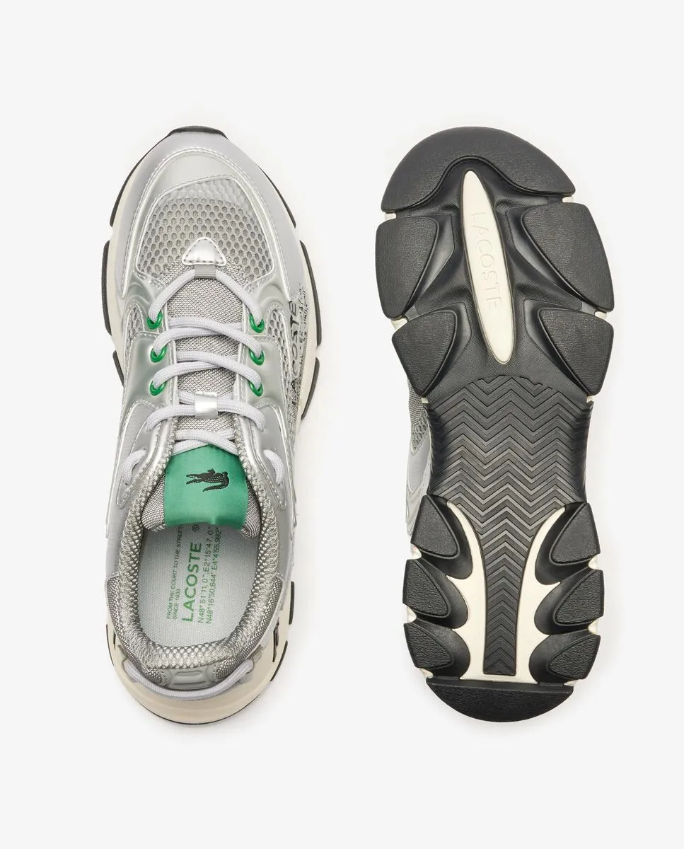 LACOSTE Men’s L003 Neo Leather Logo Trainers Grey