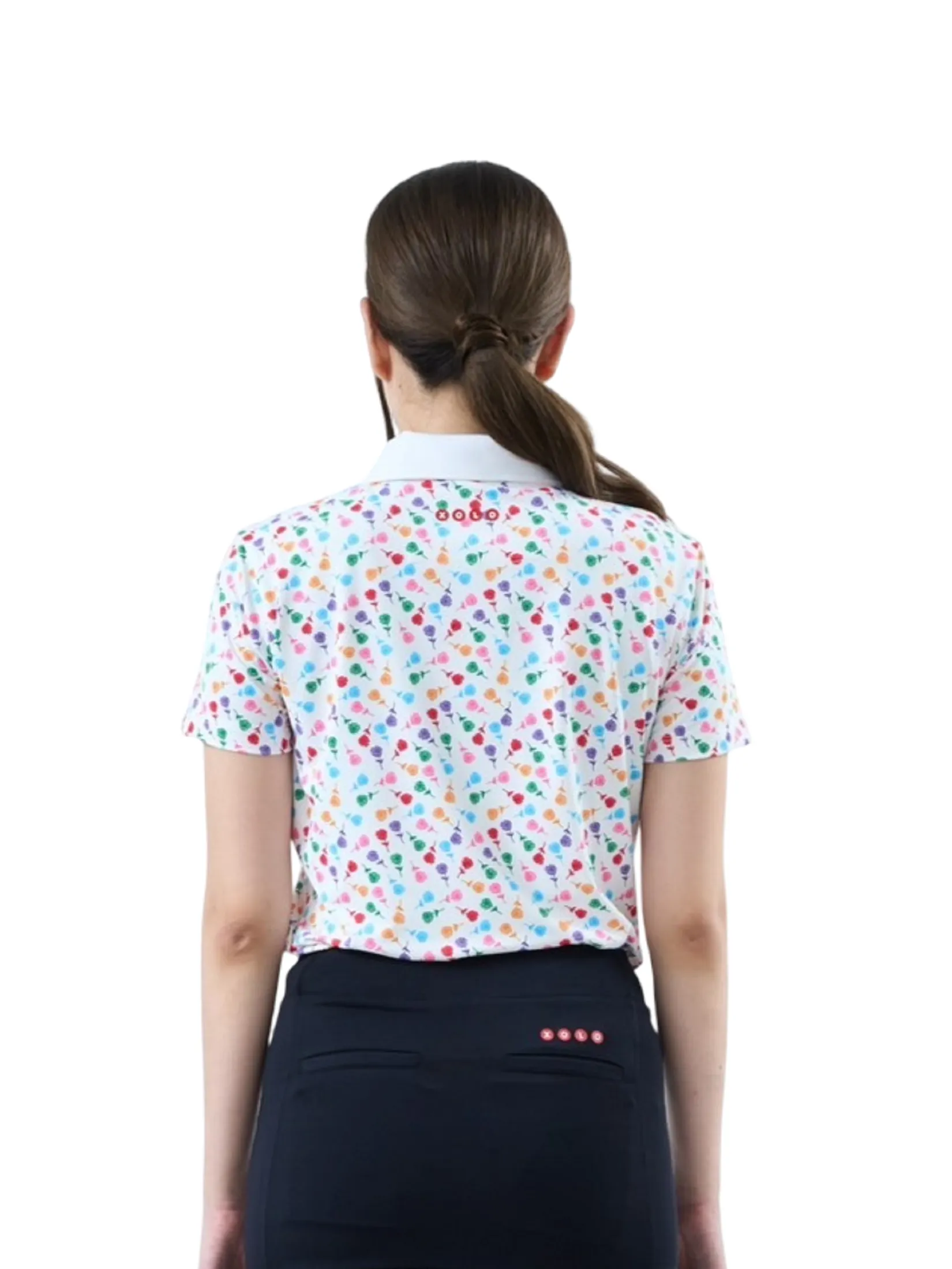 XOLO White Women CLOVER GOLF POLO (040138)