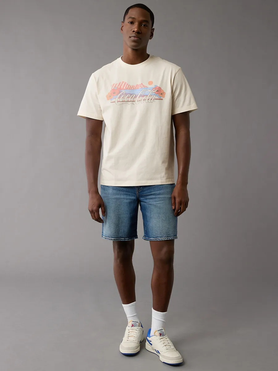 AMERICAN EAGLE MEN G SS COCA COLA SET IN TEE- PC DYE + SERIOUSLY SOFT WASH 106 CREAM