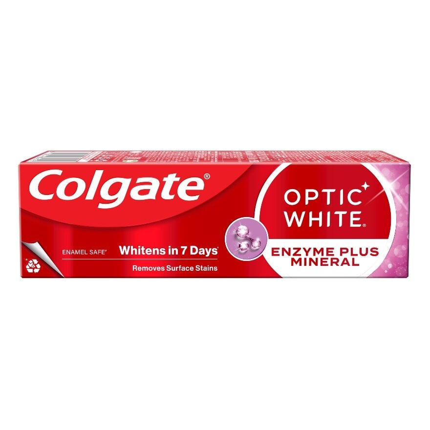 Colgate Toothpaste Optic White Enzyme Plus Mineral 80 G.