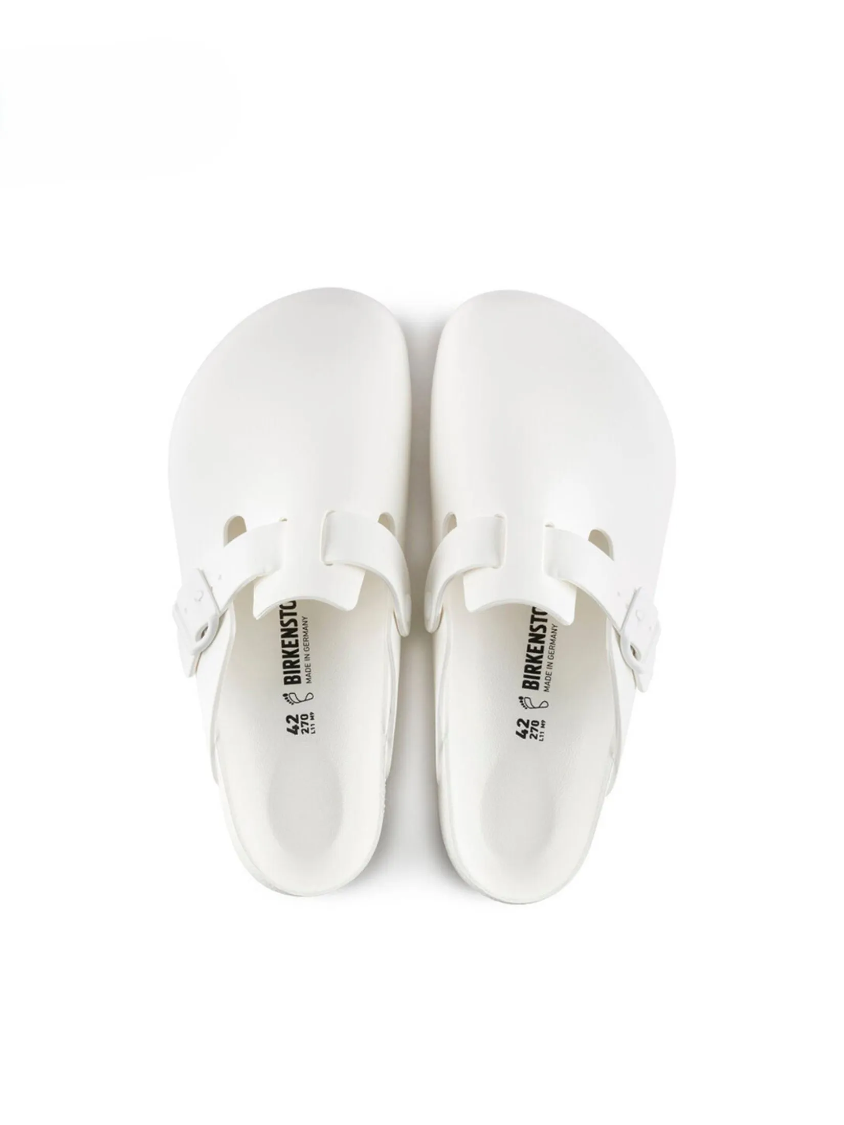 BIRKENSTOCK UNISEX SANDALS WHITE BOSTON EVA