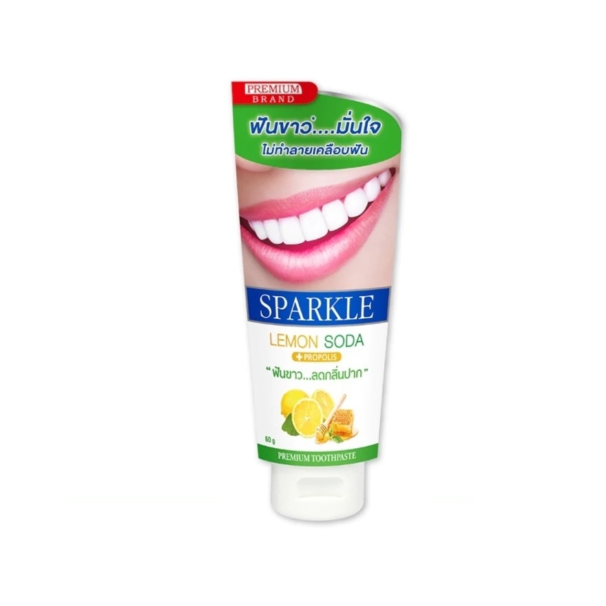 Sparkle Toothpaste Double White Lemon Soda 60 G. - White
