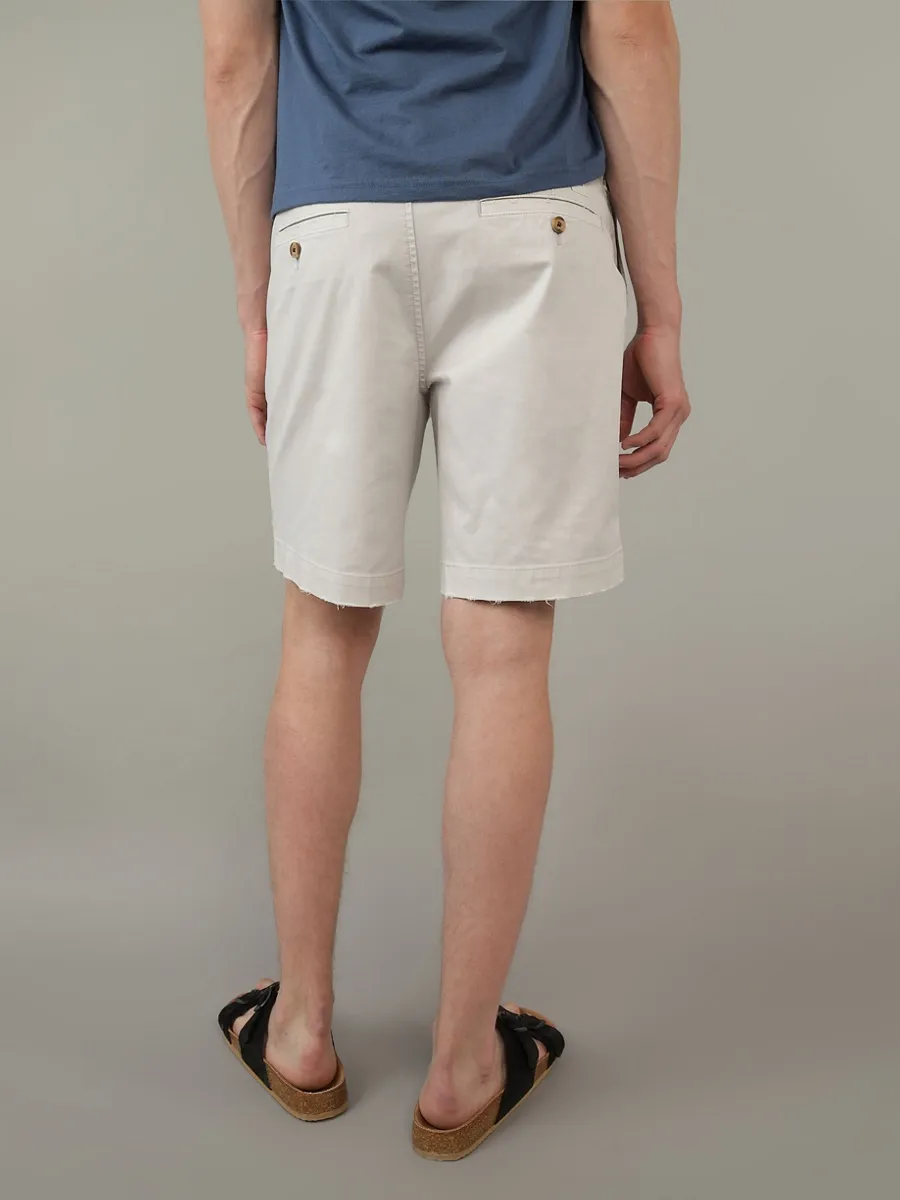 AMERICAN EAGLE MEN 7273 LIVED IN KHAKI SHORT 9 IN 036 HAZE GREY