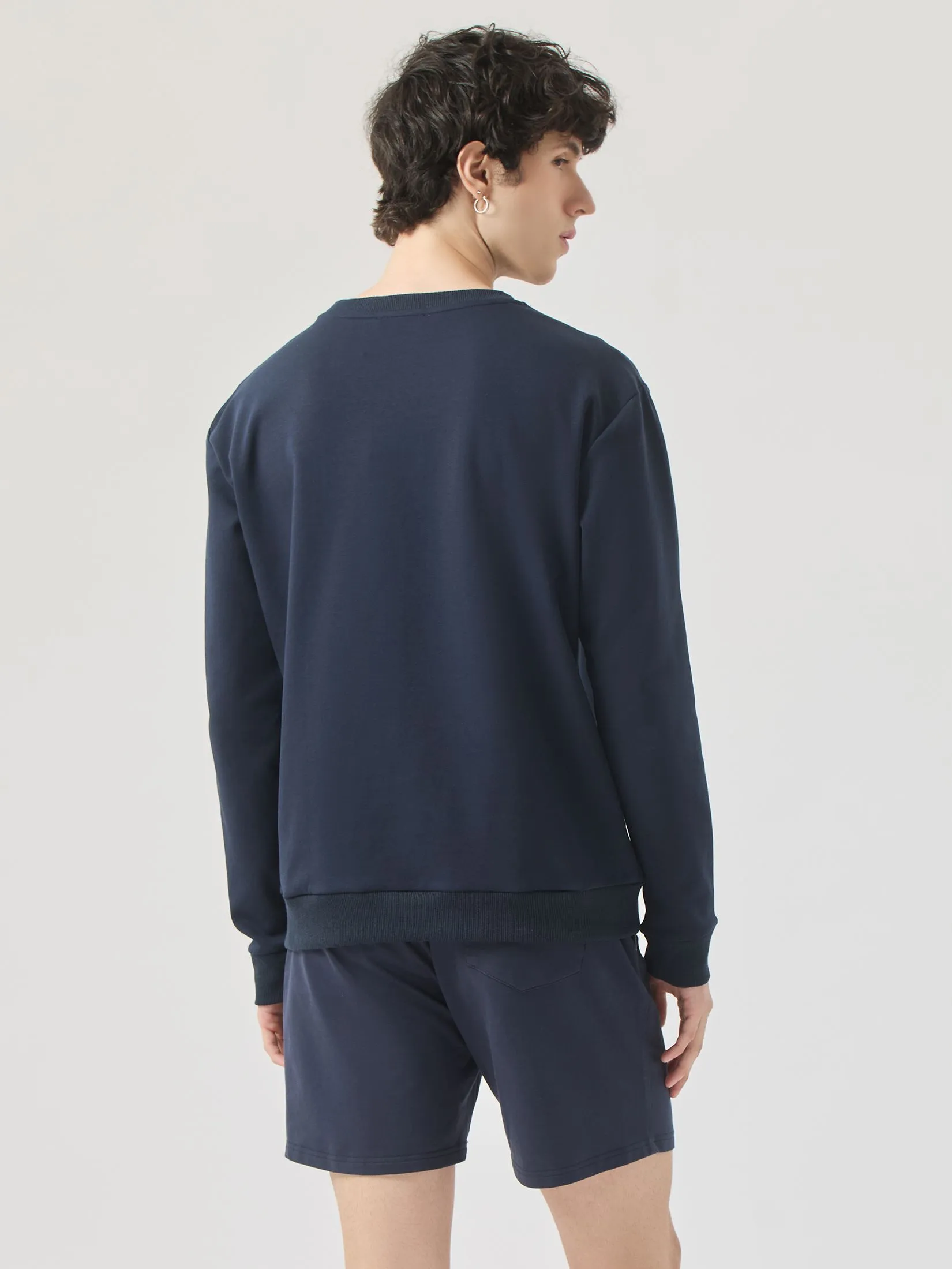 ESP Frenchie Sweatshirt Men Navy Blue