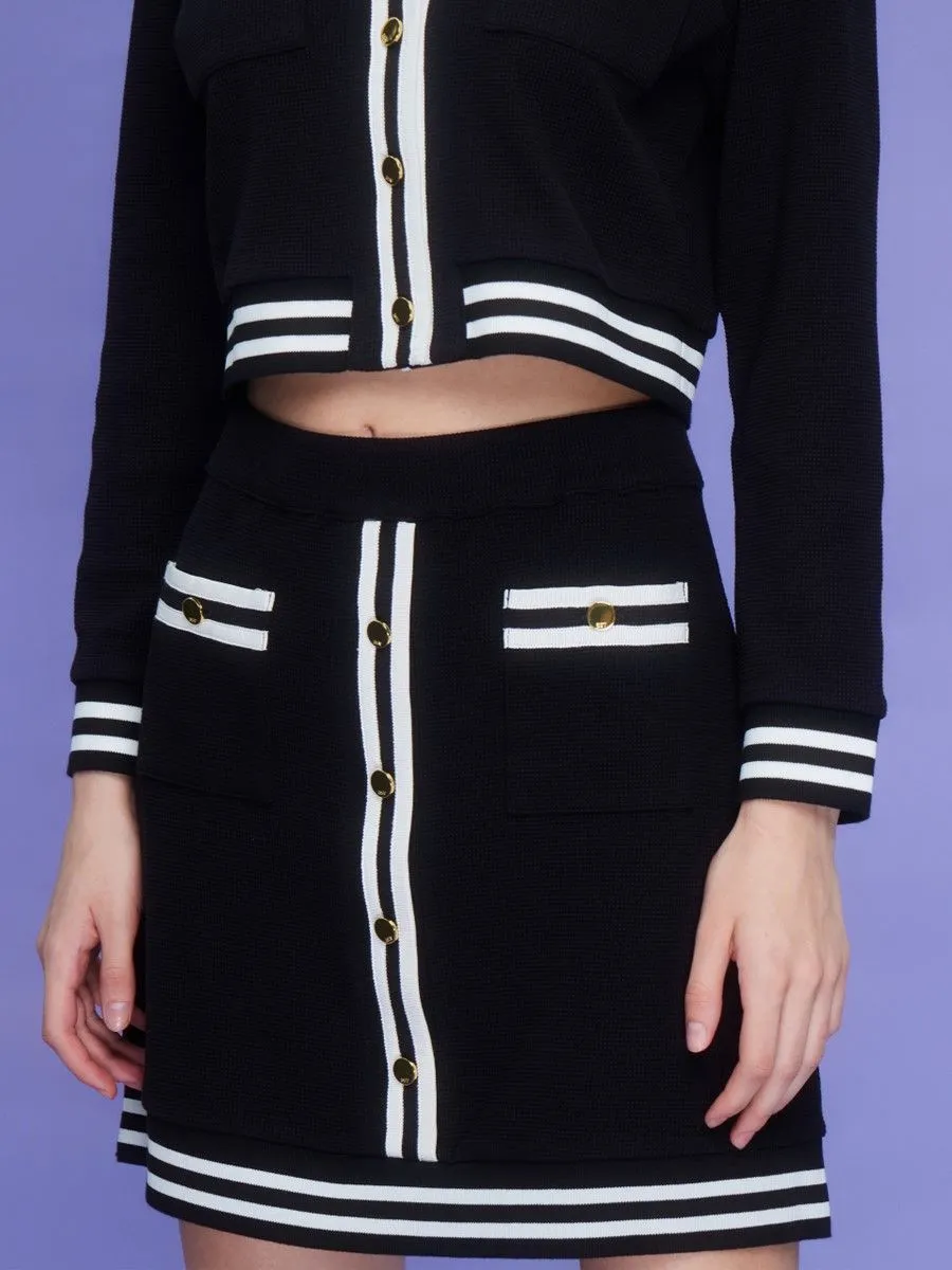 ASV (AW23) Andrea Jersey Women Mini Skirt Black