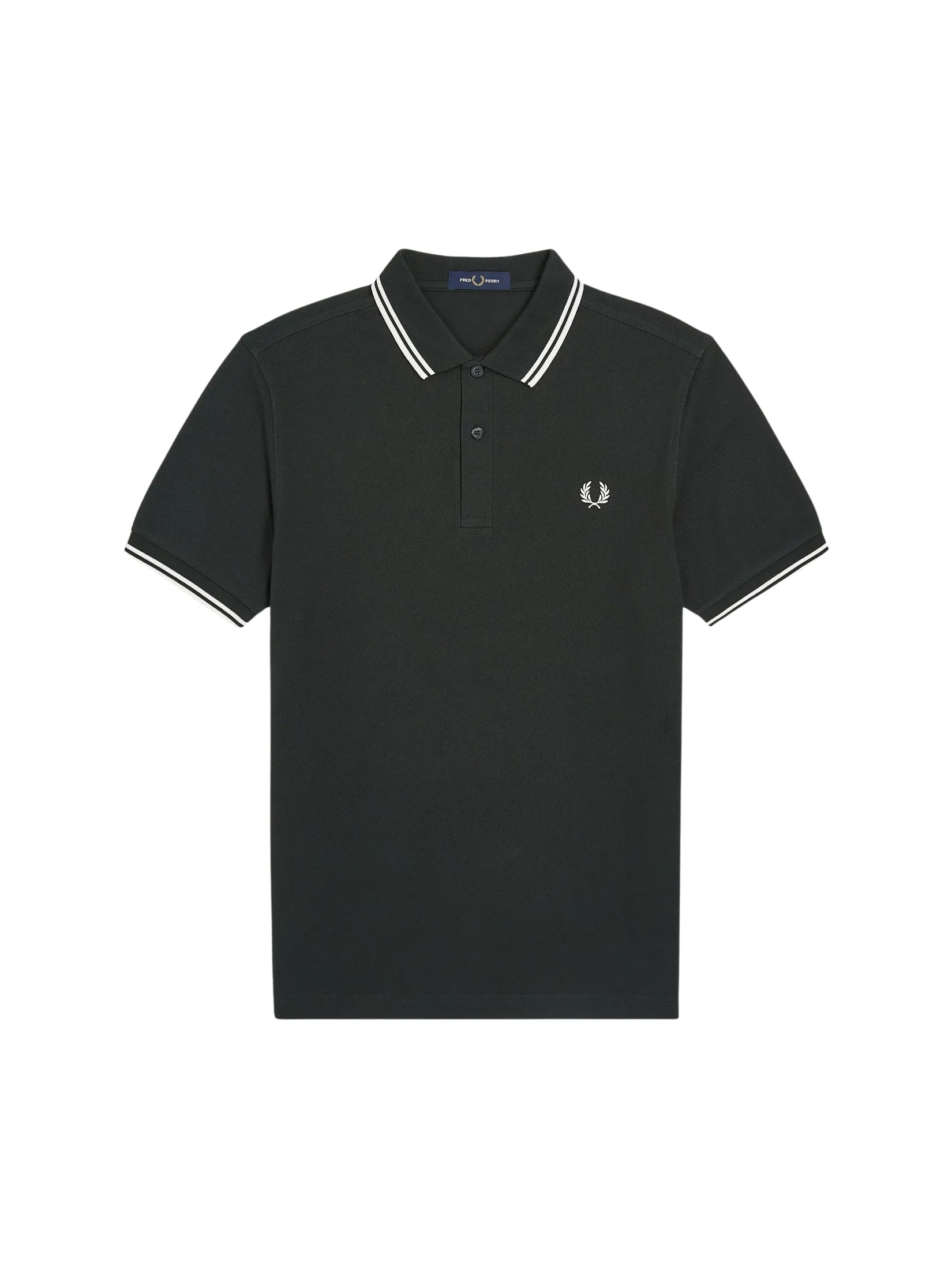 FRED PERRY Men TWIN TIPPED FRED PERRY SHIRT Green Size - L