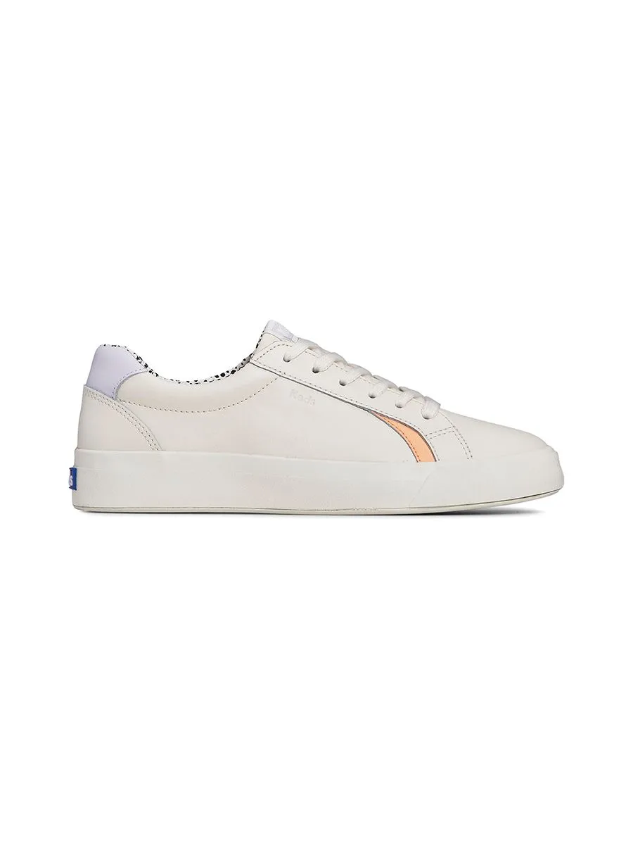 KEDS Women Pursuit Leather Pop Lining Cream/Multi