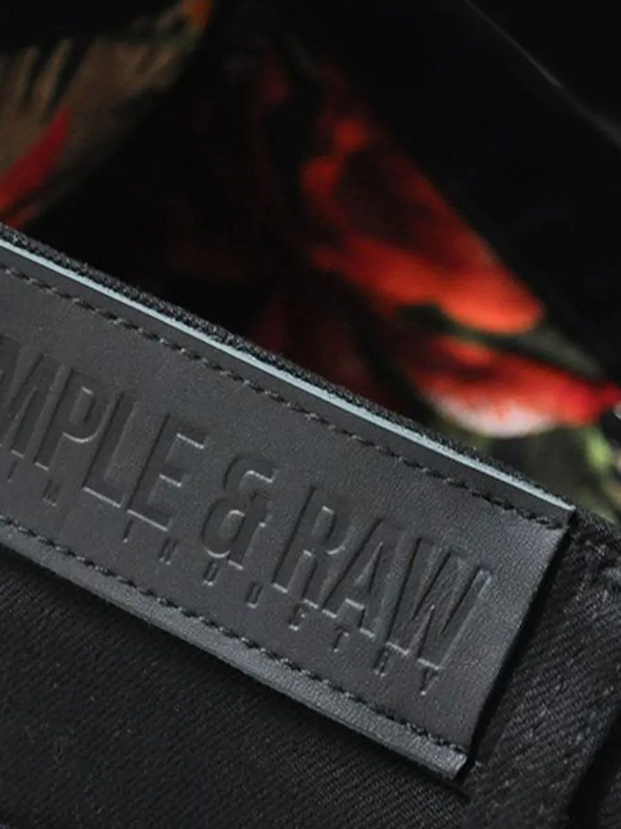 SIMPLE&RAW Lady Low Rise Jeans Js904-L-26 Black