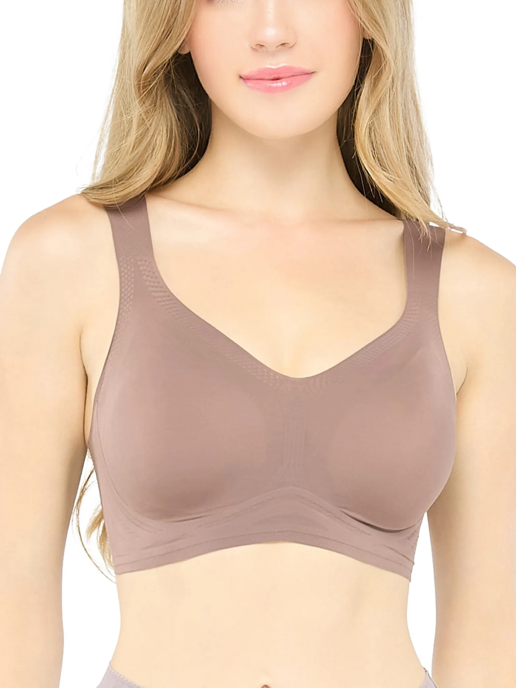 WACOAL Women Smooth lingerie wireless bra Brown Size - L