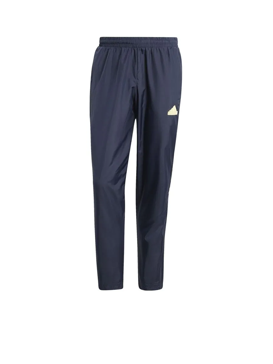ADIDAS Men Tracksuit Bottoms House of Tiro Woven Blue / Legend Ink / Almost Yellow