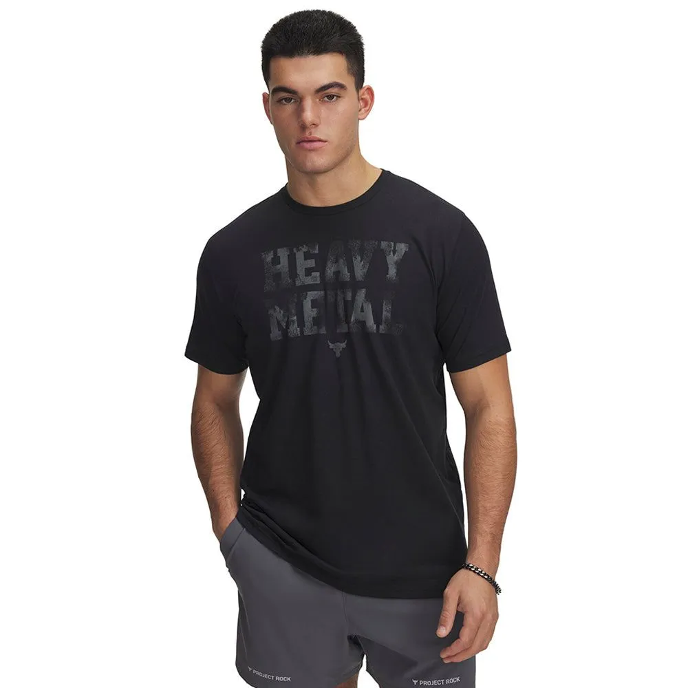 UNDER ARMOUR Men Training T-Shirt Project Rock Metal Black - UN127AP726EMTH