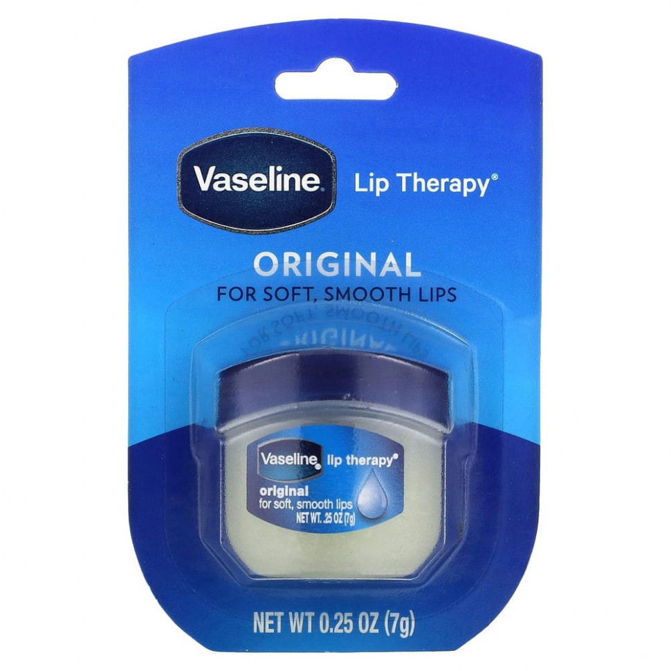 Vaseline, Бальзам для губ Lip Therapy, «Оригинальный», 7 г