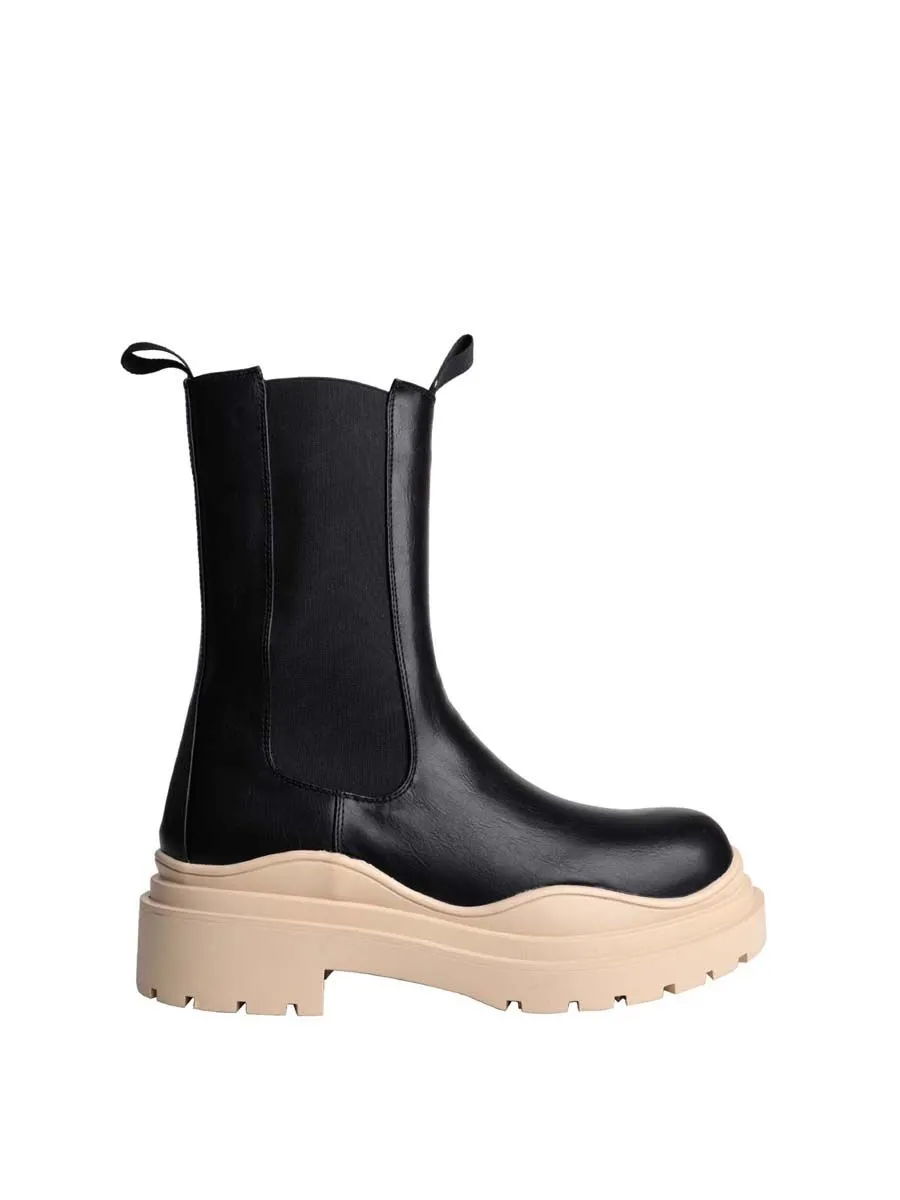 VILLAINS SF CAPELLA Boots BLACK NUDE