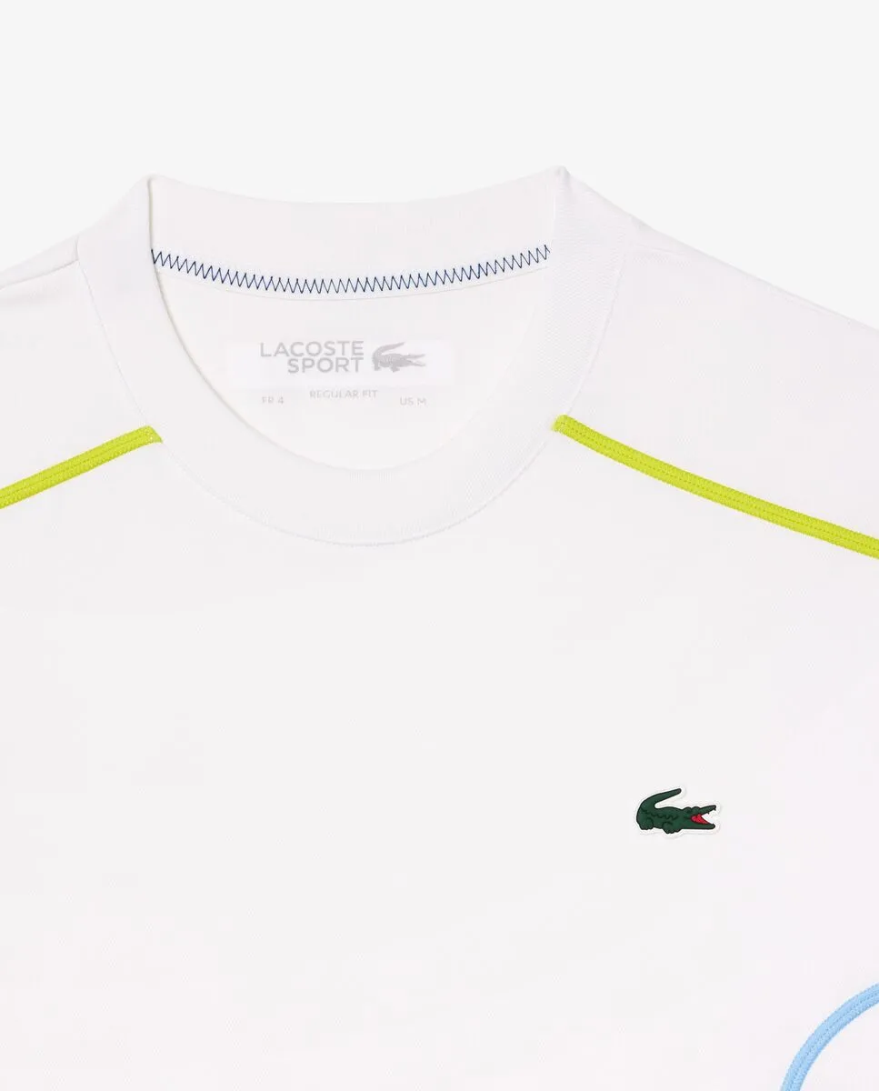 LACOSTE Ultra Dry Piqu  Tennis T-shirt White