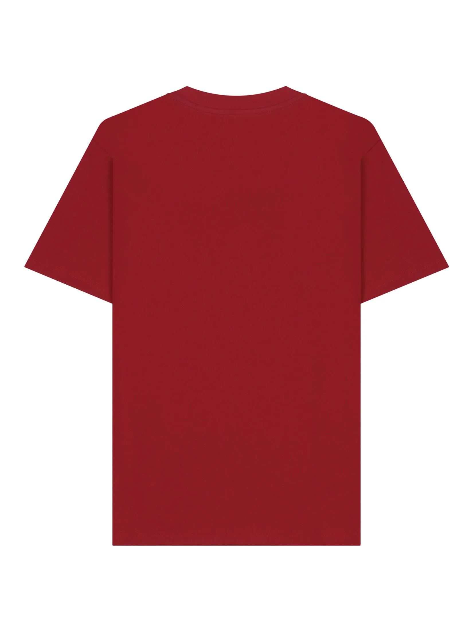 GIORDANO Men's Interlock Embroidery Tee (Liquid Touch) Haute Red