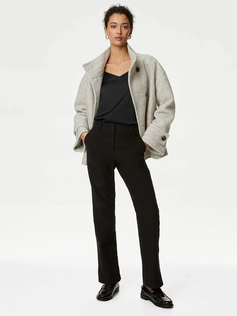 MARKS & SPENCER Women Cami Top Satin Black