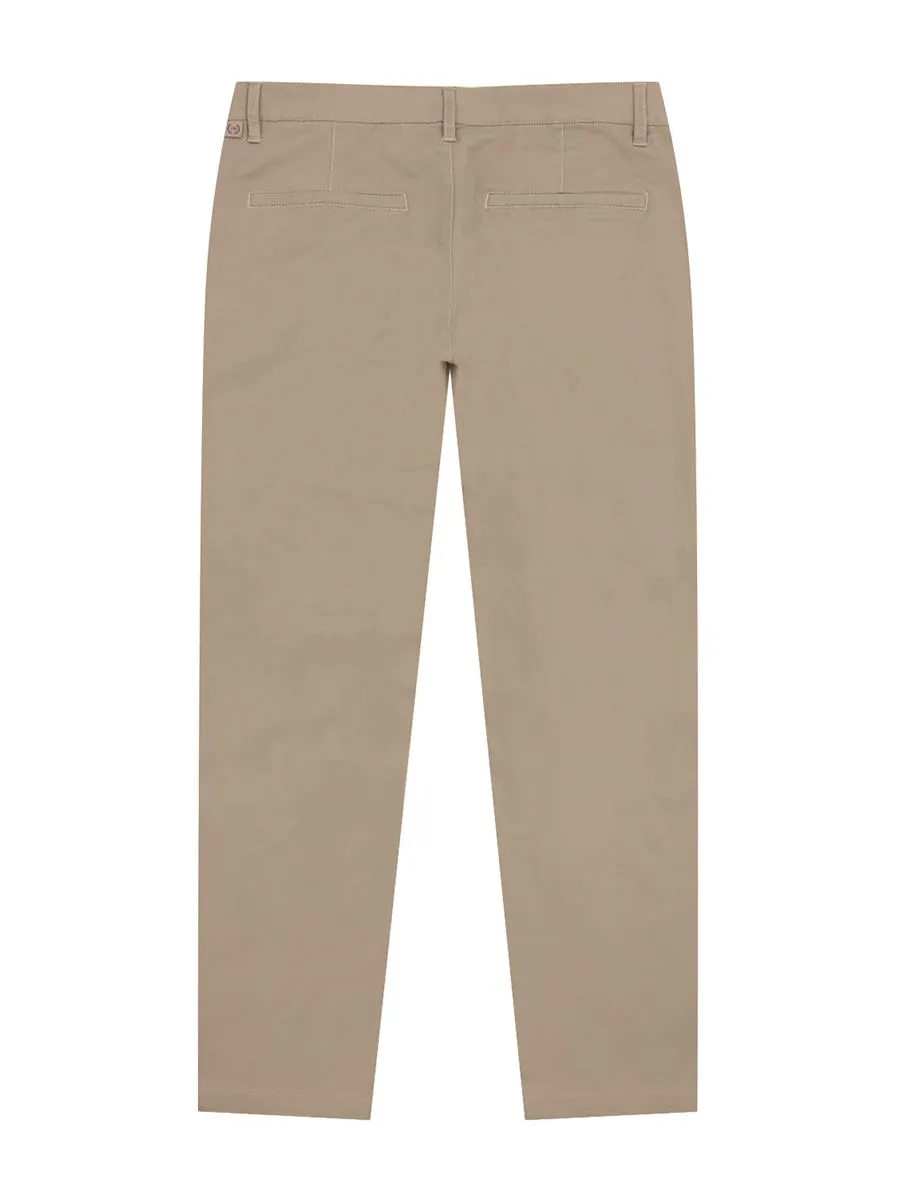 GIORDANO Men's Low rise Slim Taper Super Stretch Pants Woodsmoke khaki