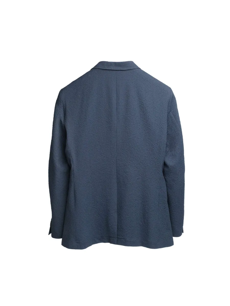 TAKEO KIKUCHI MEN NAVY CS PRIMEFLEX DOTAIR JACKET