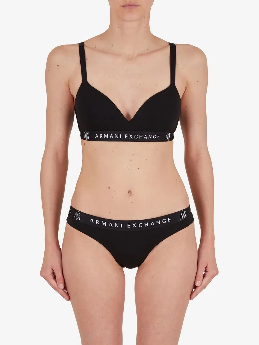 ARMANI EXCHANGE Women's Bra - Black