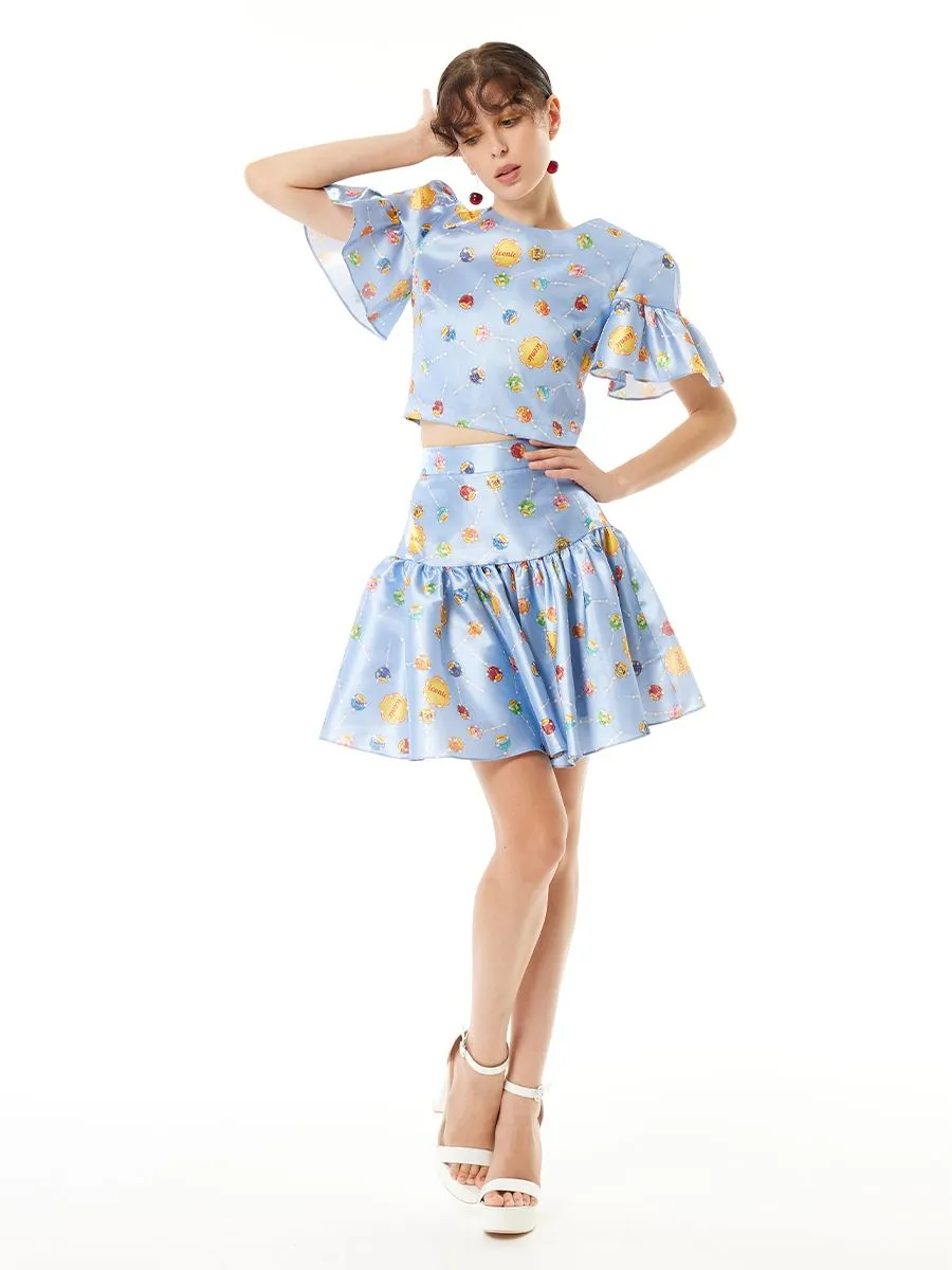 ICONIC WOMAN BLUE AMOS SKIRT