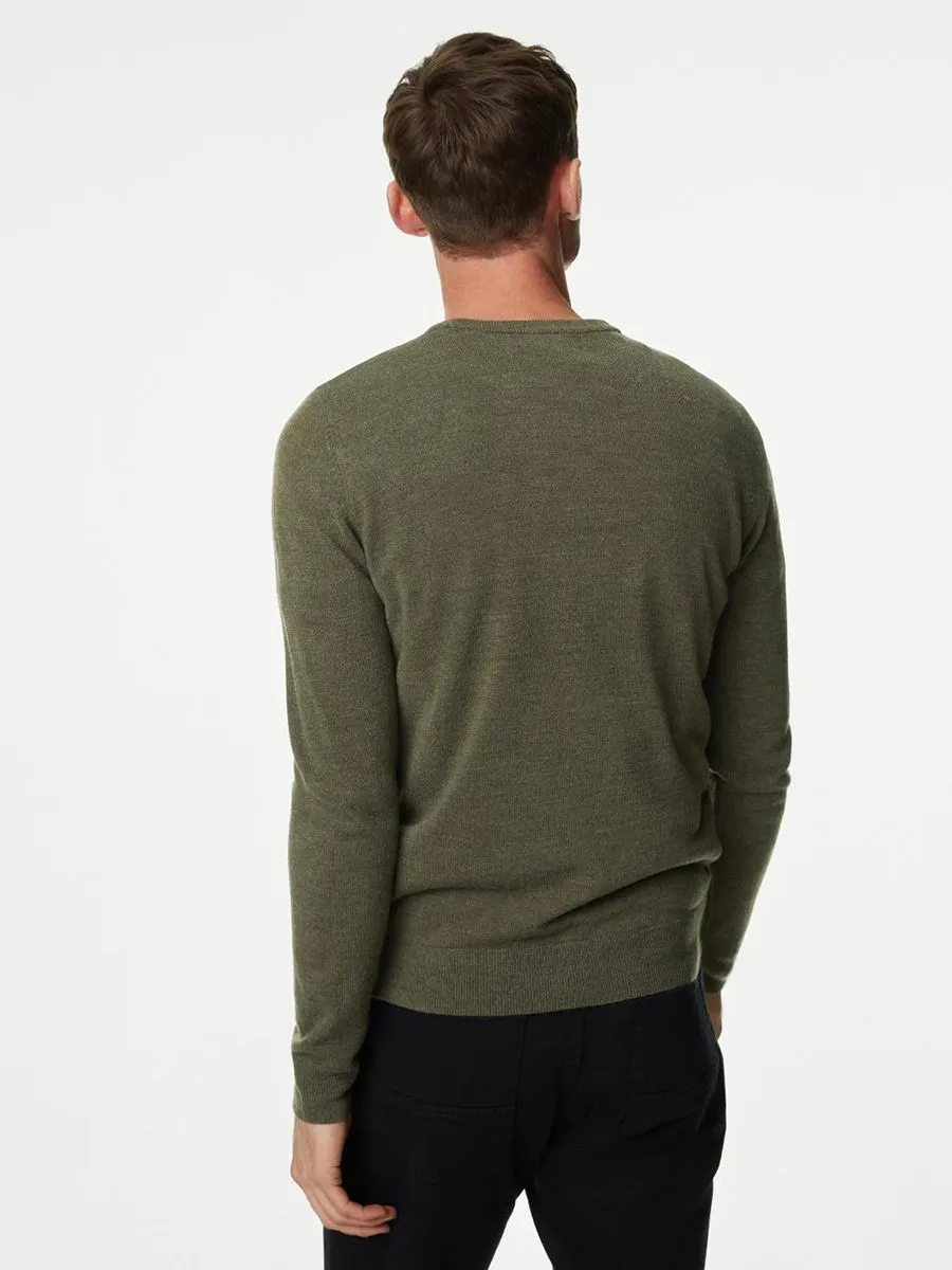 MARKS & SPENCER Men Sweater Cashmilon Crew Neck Jumper