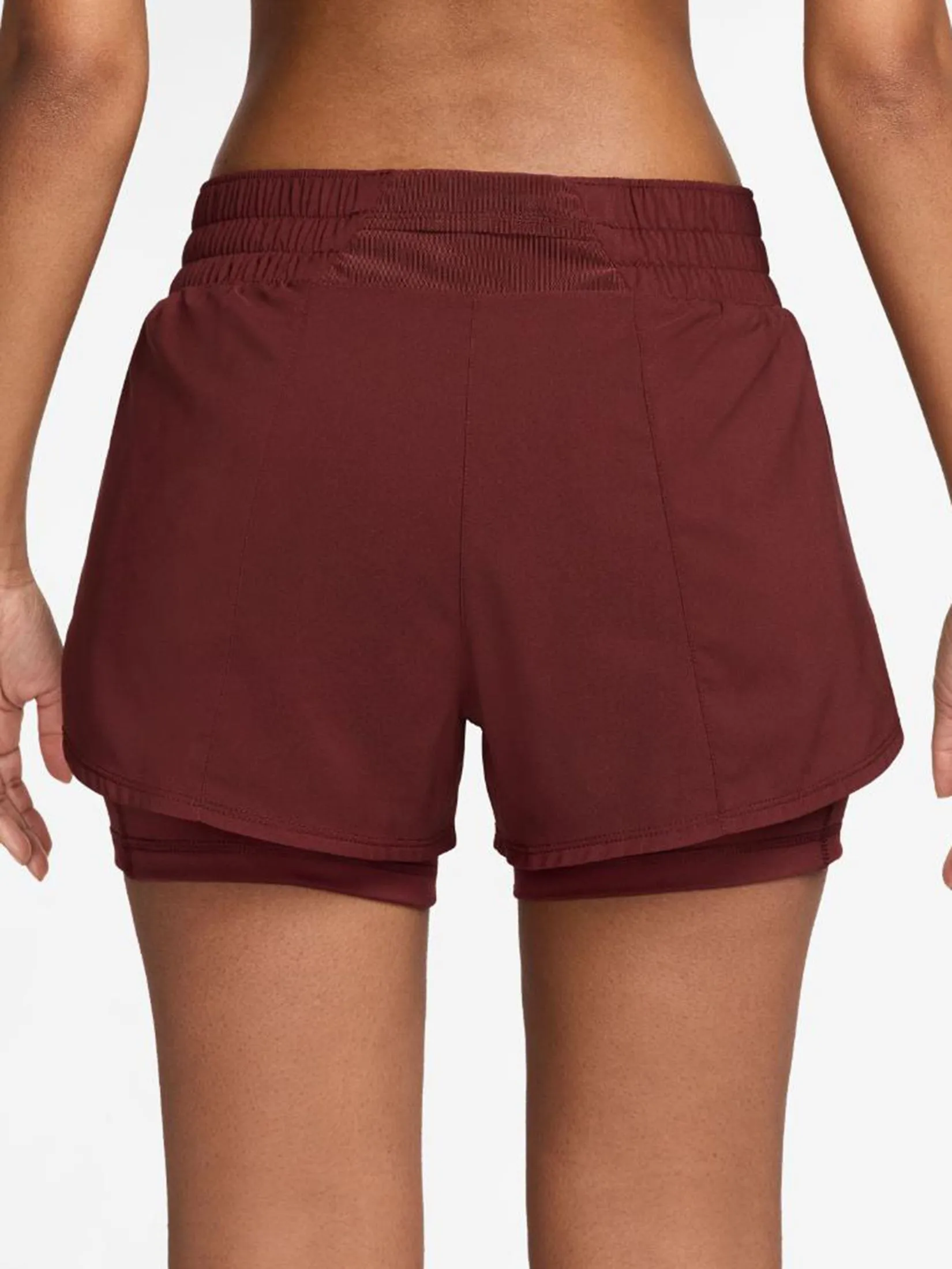 NIKE Women Shorts Sport Dri-Fit One Mid-Rise 3" 2-In-1