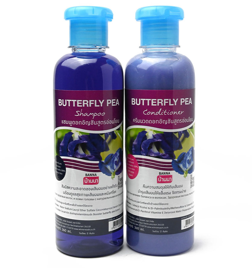 Шампунь и кондиционер с синим чаем Banna 360 и 360 мл