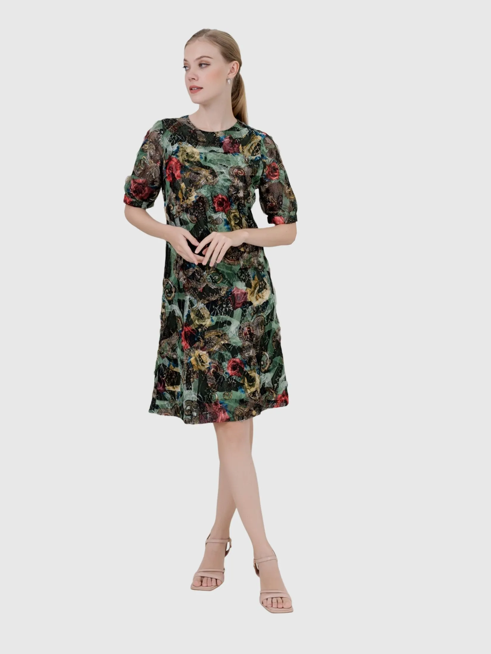 VERONIQA Women Dress Fancy Green