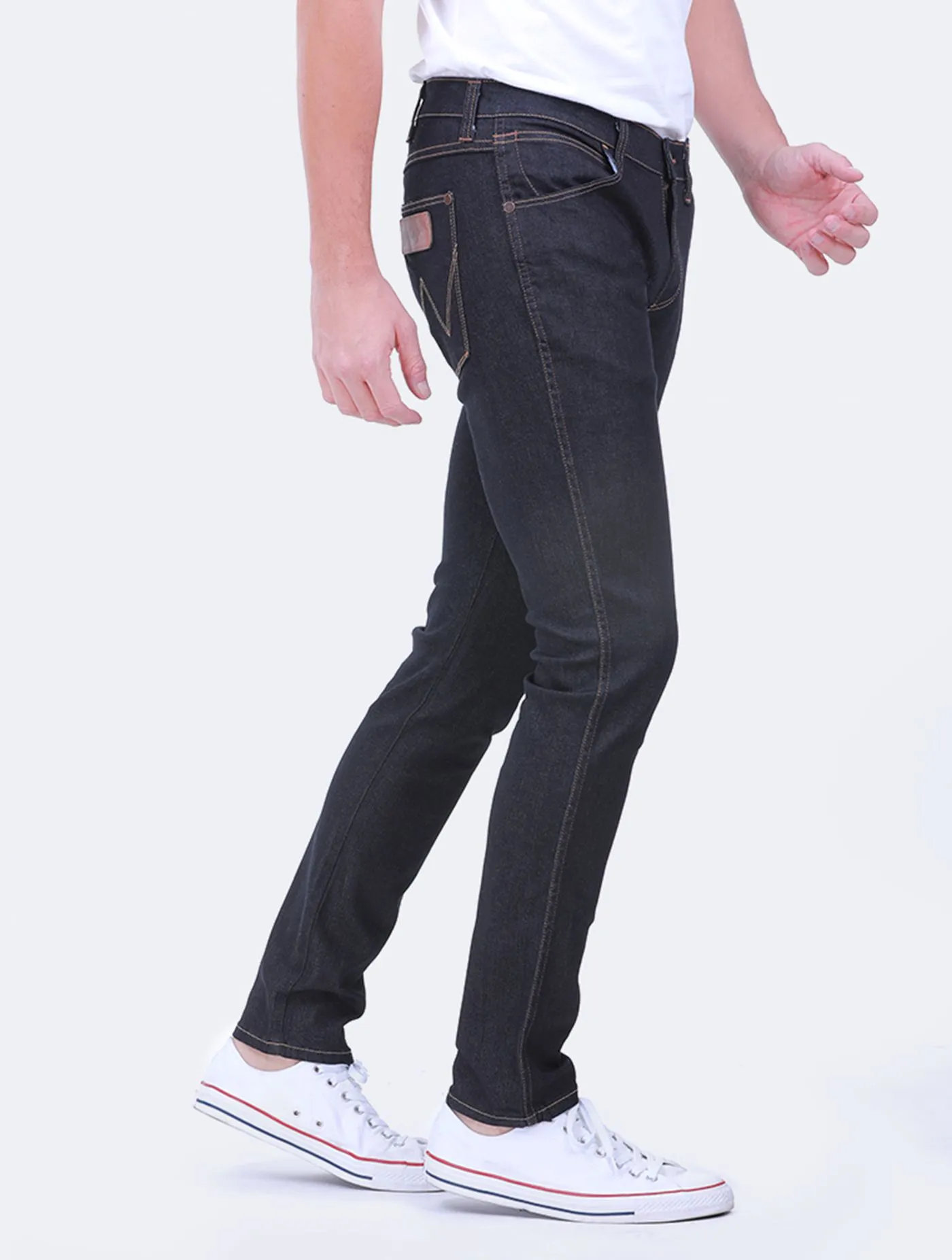 WRANGLER MEN'S JEANS WR WR14X23N NAVY BLUE Low-waist skinny fit (BRYSON)