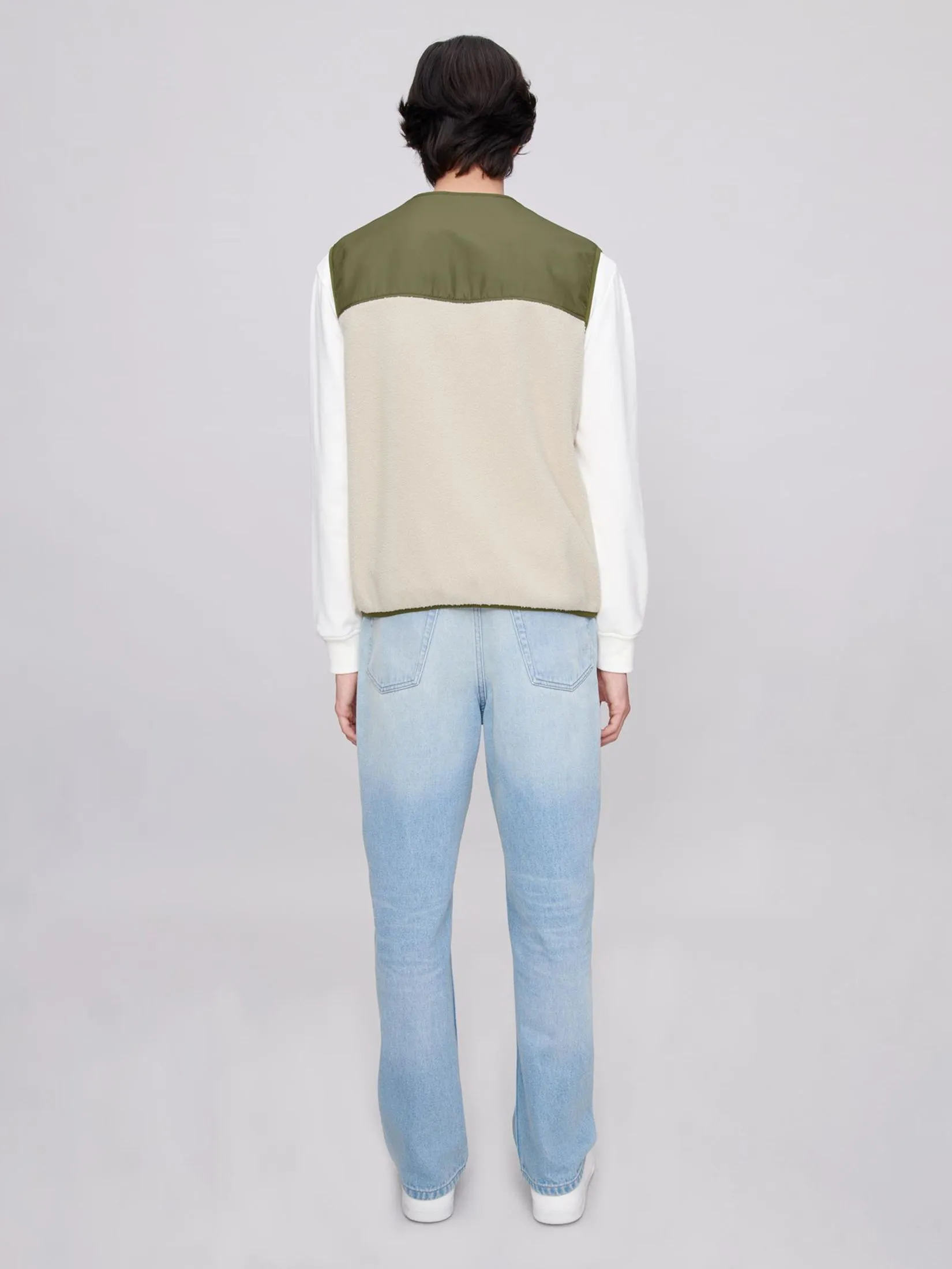 A.P.C. Men Vest Blouson Marty AAC Blanc Casse