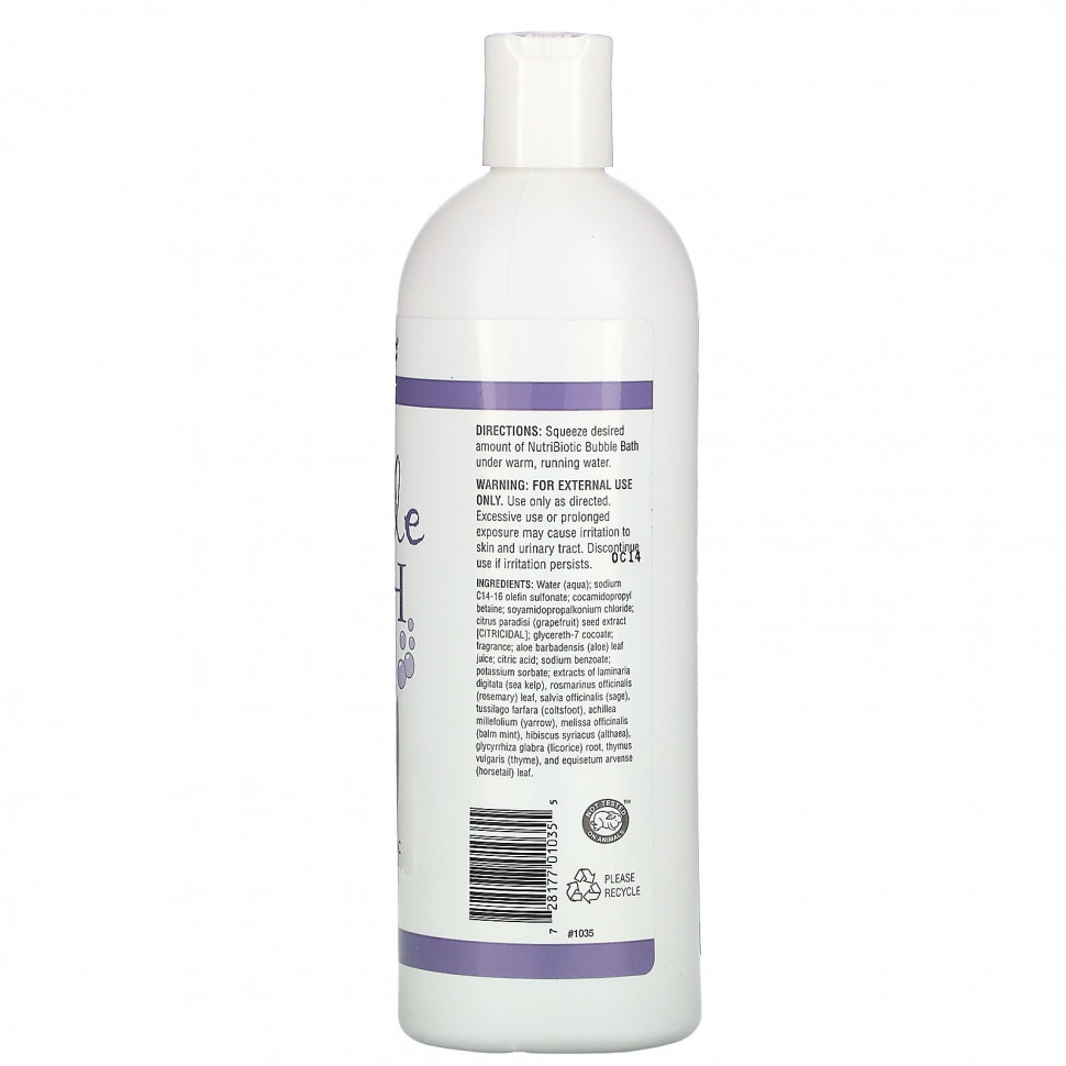 NutriBiotic, пена для ванны, без мыла, с ароматом свежих фруктов, 473 мл (16 жидк. унций)