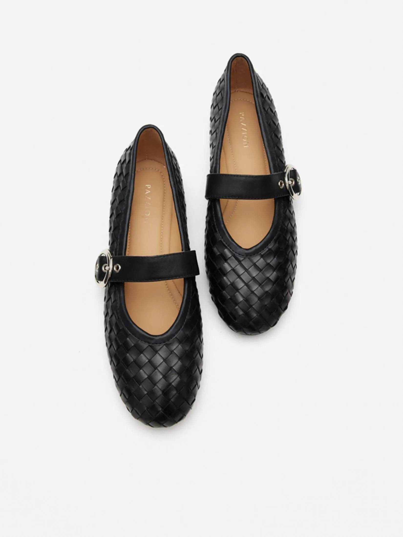 PAZZION Women Mary Jane Shoes Single Strap Buckle