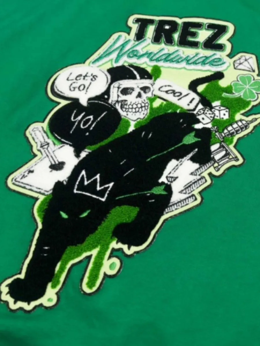 TZ WORLDWIDE Men HOODIE TZ LUCKY GREEN