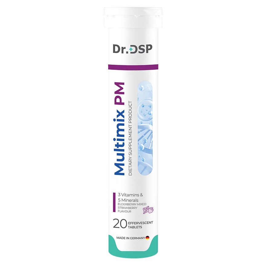 Dr.DSP Multimix PM Vitamin  Minerals 20 Effervescent (Elderberry Strawberry Mixed)