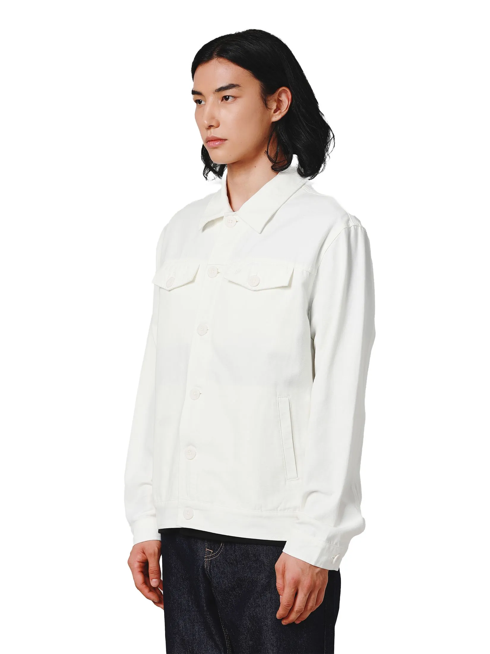 JOHN HENRY Men's Jacket (Slim Fit) DENIM White