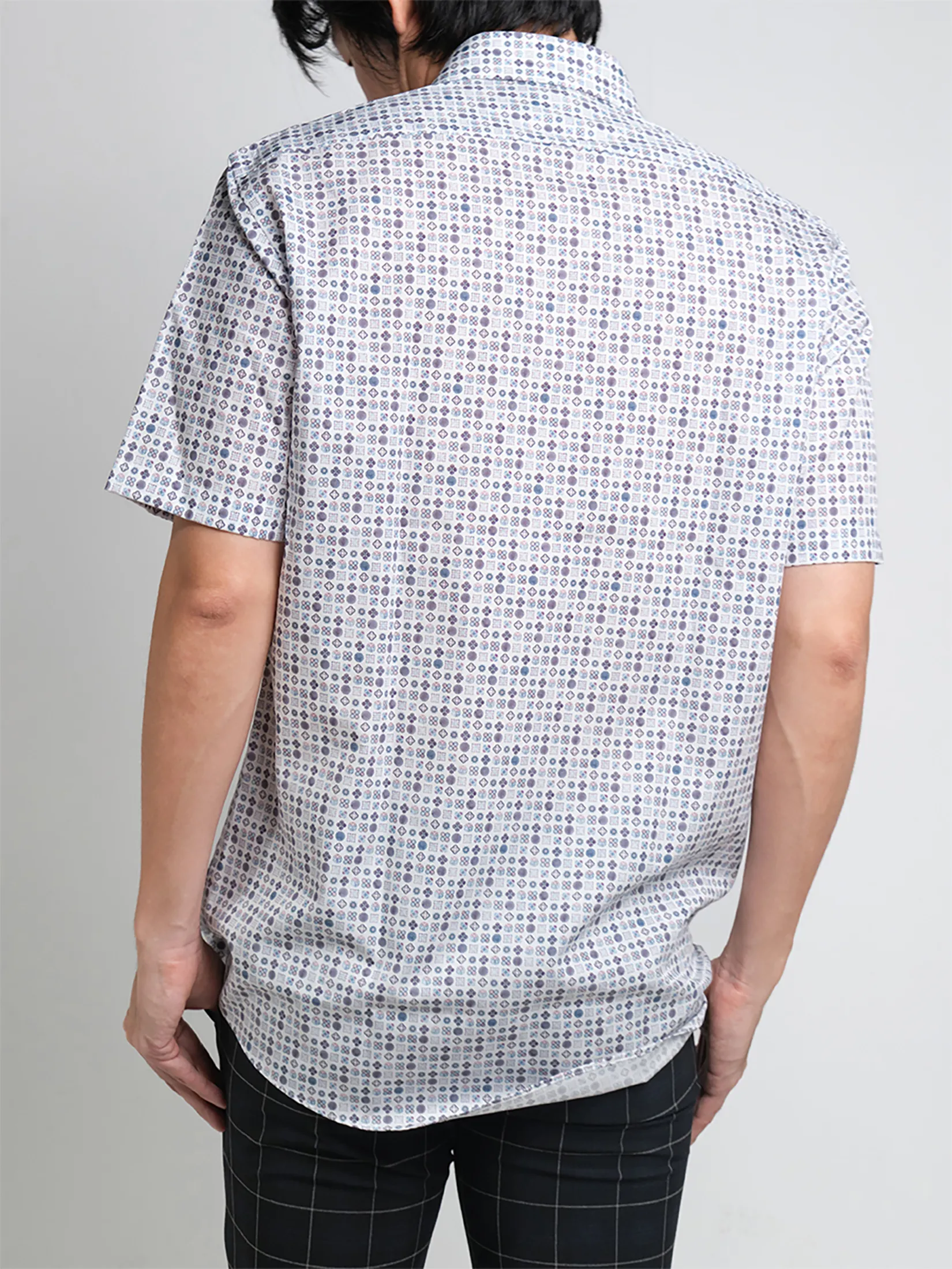 OLYMP MEN SHIRT SHORT SLEEVES CASUAL SHIRT MODERN FIT PINK