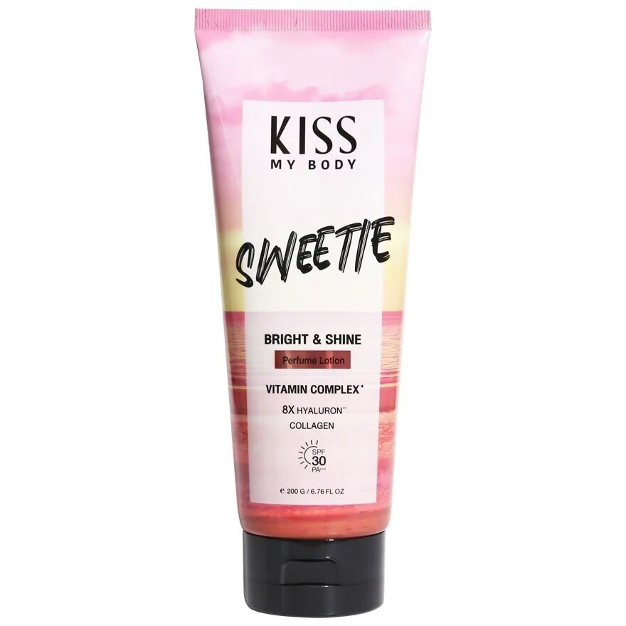 Kiss My Body Bright  Shine Perfume Lotion SPF 30 PA+++ Sweetie 200 G. โลชั่นน้ำหอม