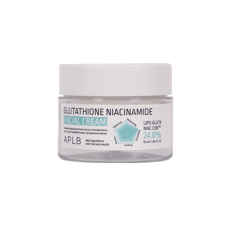 APLB Glutathione Niacinamide Facial Cream 55 Ml. - White