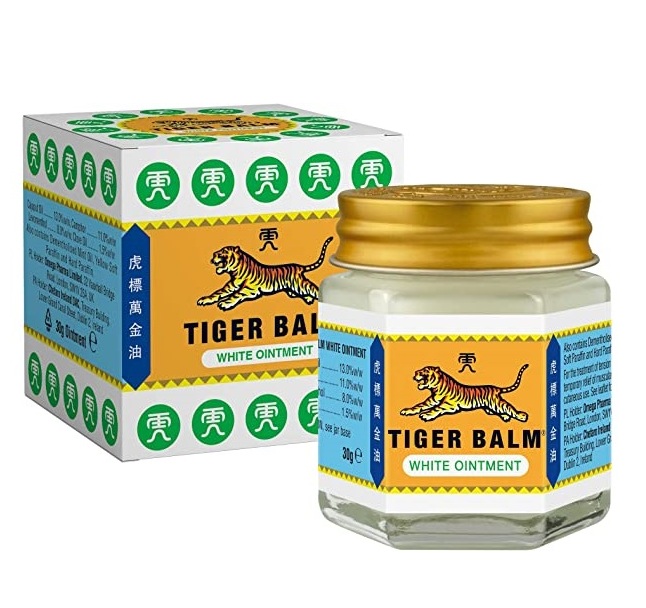 Белый Тигровый бальзам Tiger balm 10, 20 или 30 гр