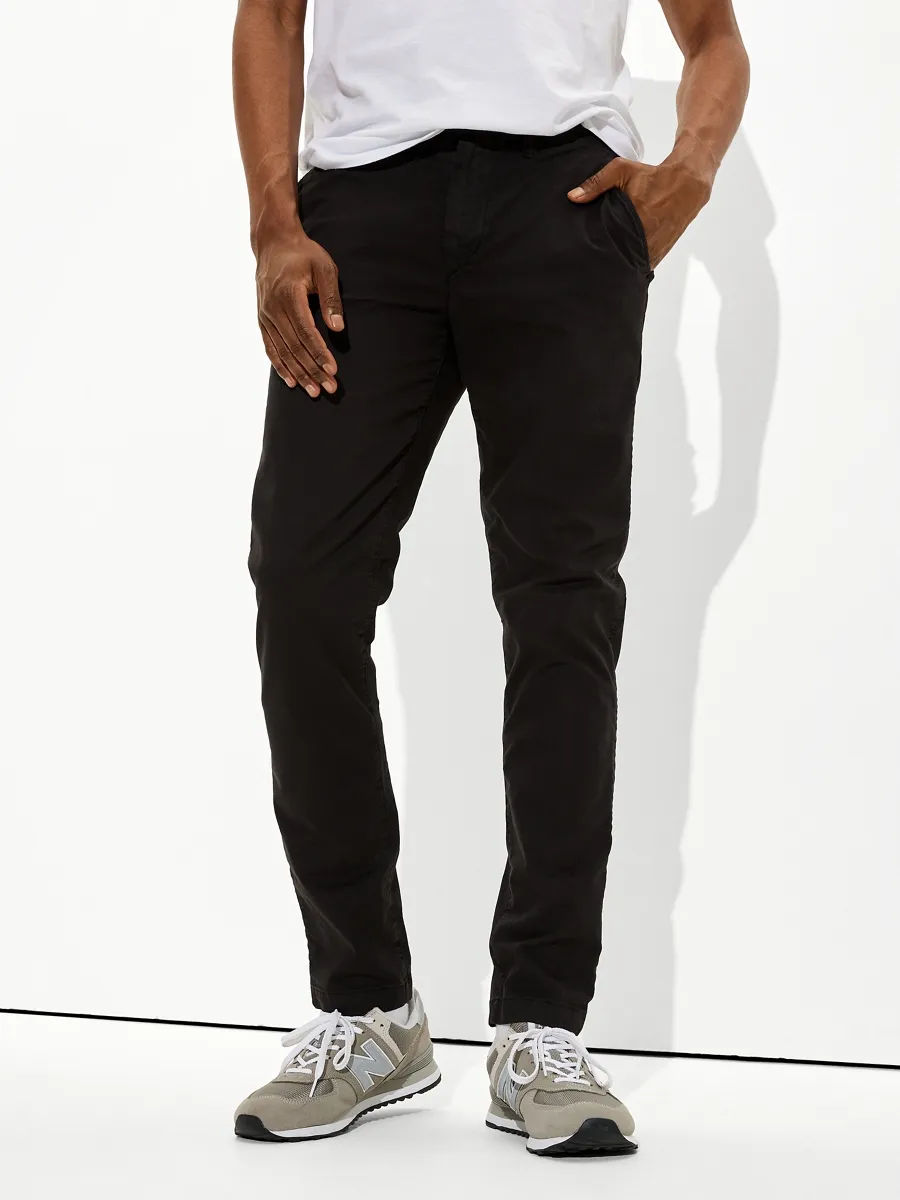 AMERICAN EAGLE MEN 4603 SLIM CHINO ROCKWELL 001 BLACK