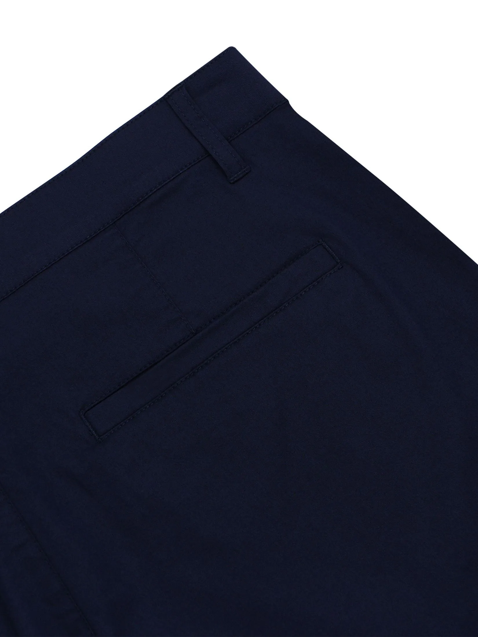GIORDANO Men's Slim Cool-touch Shorts (180° Elastic Waist) Navy