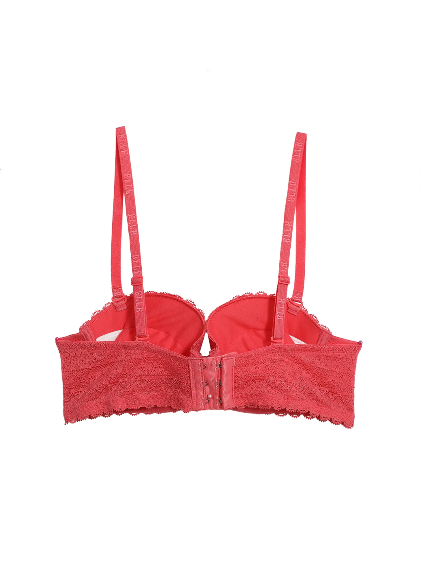 ELLE LINGERIE Women's Moulded Bra smooth cup bra with foam padding LB6642 - Rose