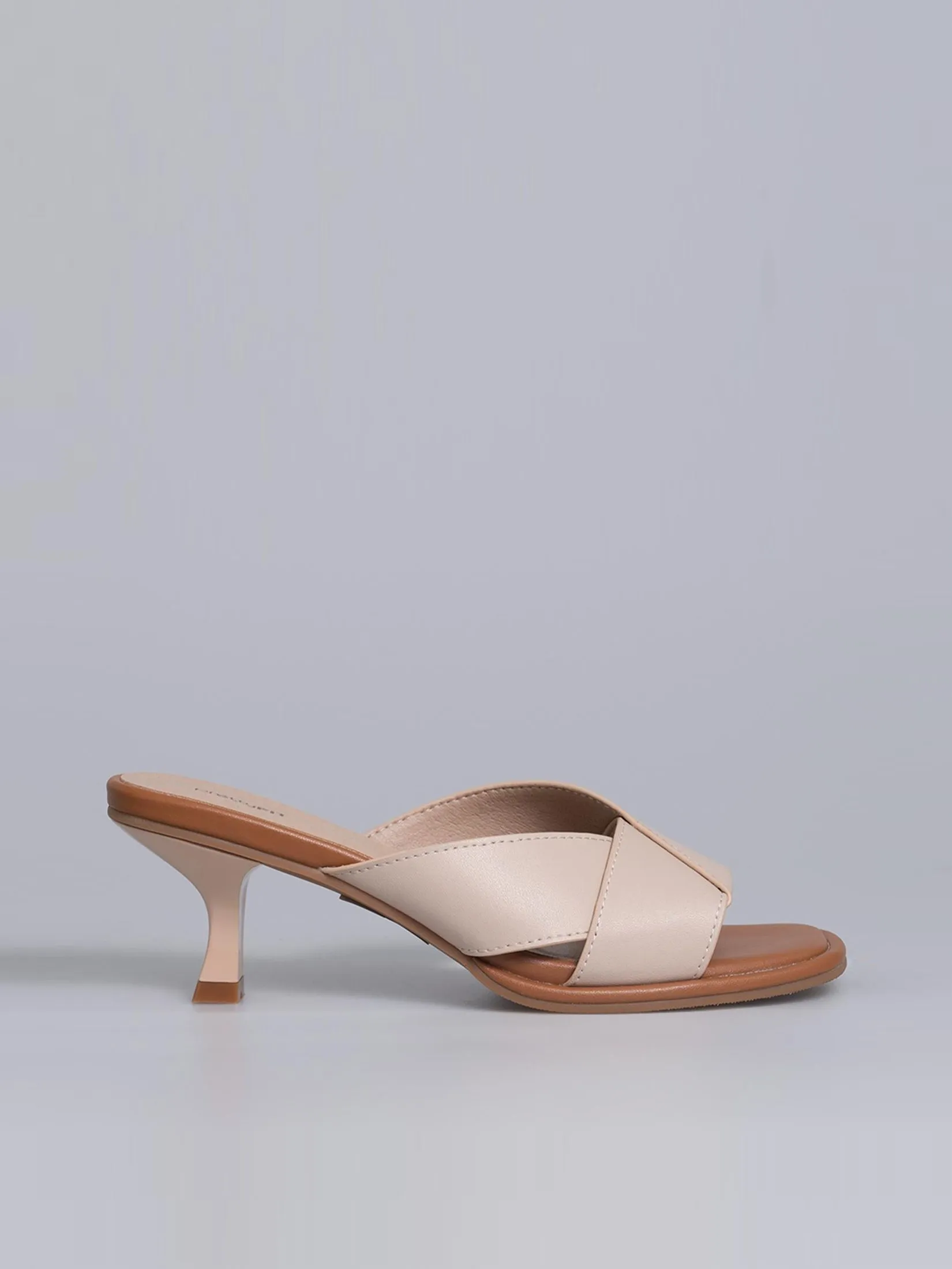 PRETTY FIT Women High Heels Slippers Sandals Beige