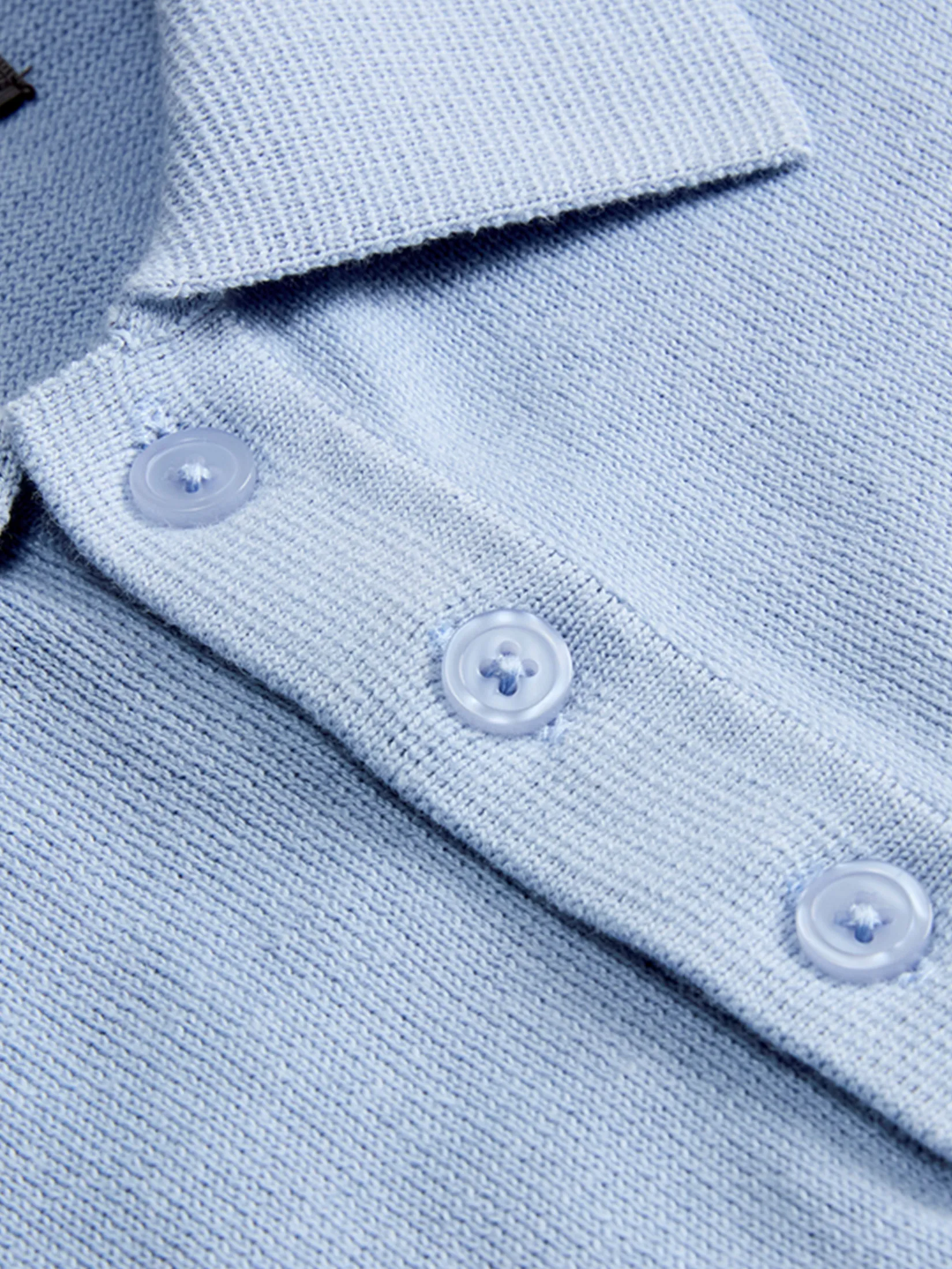 GIORDANO Men's Online Exclusive Soft Knit Polo Pullover Sweater (Korea) Sky blue