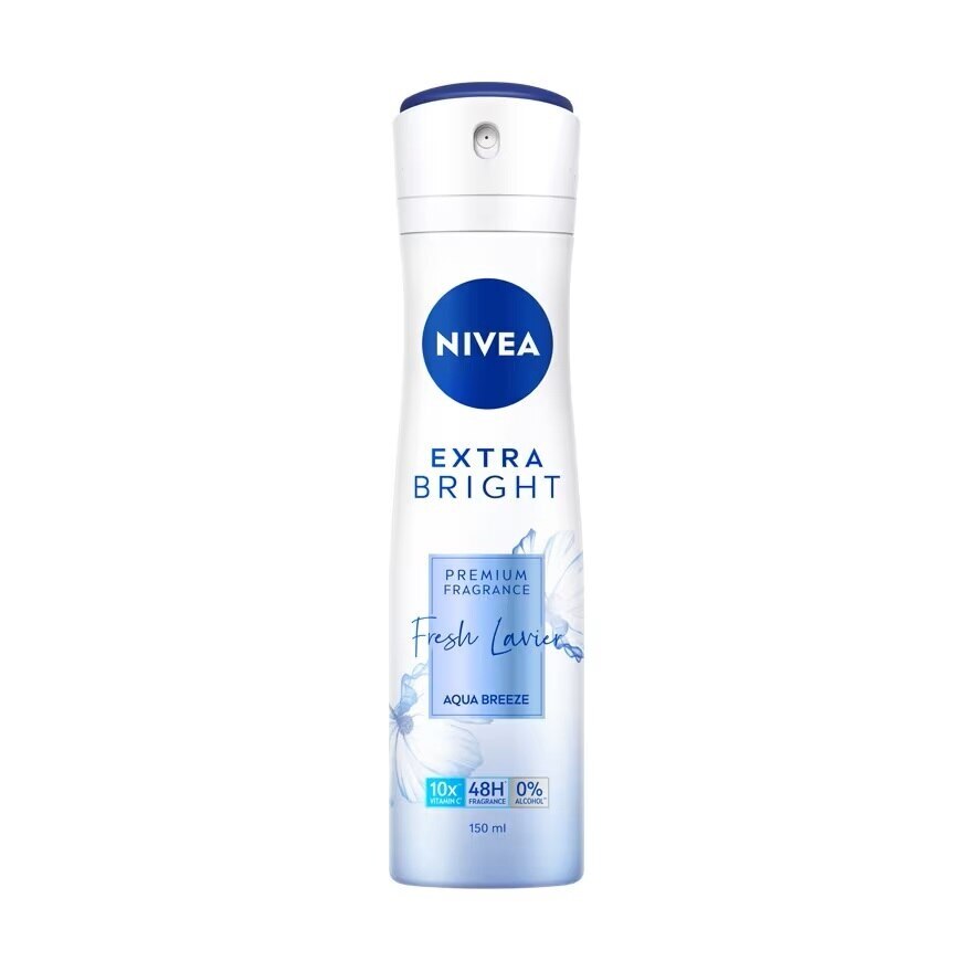 Nivea Extra Bright Premium Fragrance Fresh Lavier Aqua Breeze Spray 150 Ml.