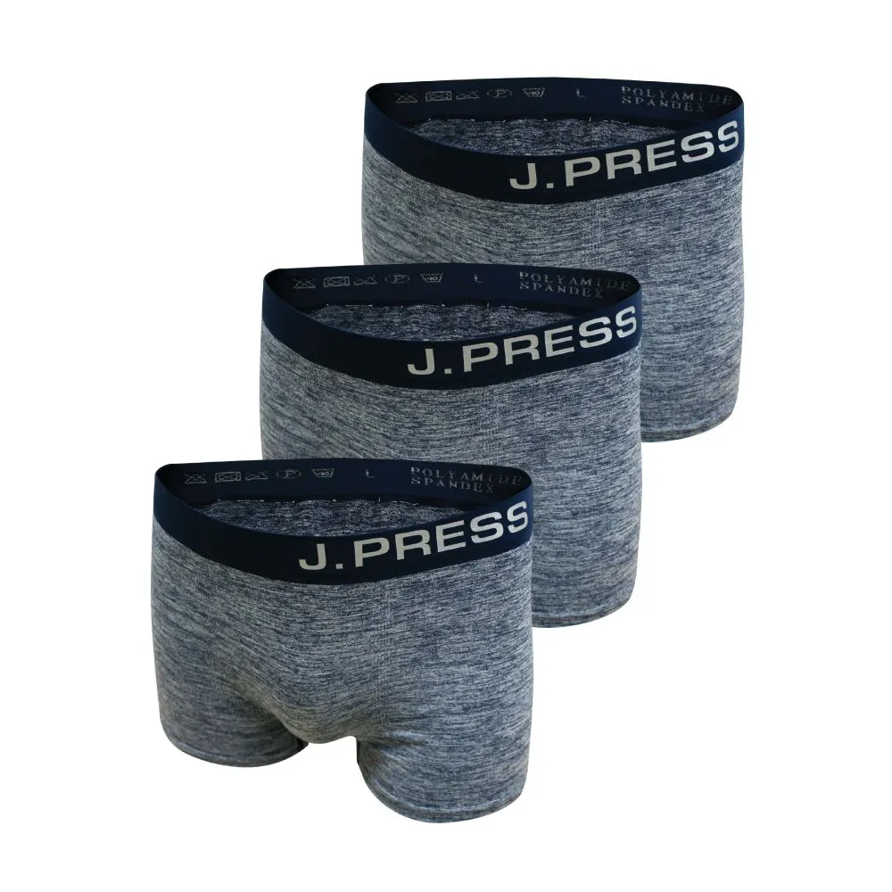 J.PRESS Navy Trunk Underwear 3pcs/set